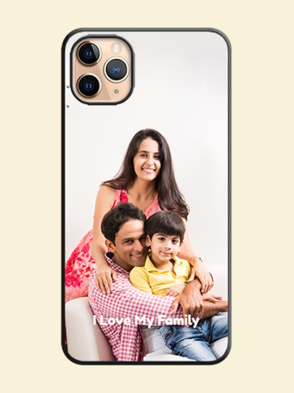 Full Single Pic Upload With Text On Space Black Personalized Soft Matte Phone Covers -Apple Iphone 11 Pro Max