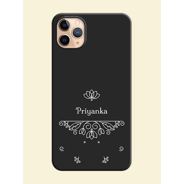 Lotus Garden Custom Text On Space Black Personalized Soft Matte Phone Covers -Apple Iphone 11 Pro Max Lotus Garden Custom Text On Space Black Personalized Soft Matte Phone Covers -Apple Iphone 11 Pro Max