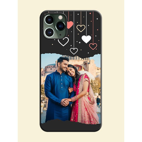 Love Hangings with Splash Wave Picture on Space Black Custom Soft Matte Phone Back Cover - iPhone 11 Pro Love Hangings with Splash Wave Picture on Space Black Custom Soft Matte Phone Back Cover - iPhone 11 Pro