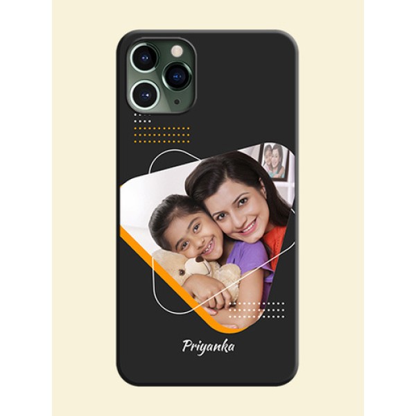 Yellow Triangle - Photo on Space Black Soft Matte Phone Cover - iPhone 11 Pro Yellow Triangle - Photo on Space Black Soft Matte Phone Cover - iPhone 11 Pro
