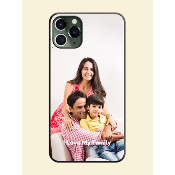 Full Single Pic Upload With Text On Space Black Personalized Soft Matte Phone Covers -Apple Iphone 11 Pro Full Single Pic Upload With Text On Space Black Personalized Soft Matte Phone Covers -Apple Iphone 11 Pro