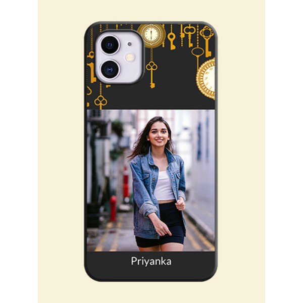 Decorative Design with Text on Space Black Custom Soft Matte Back Cover - iPhone 11 Decorative Design with Text on Space Black Custom Soft Matte Back Cover - iPhone 11
