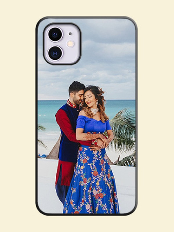 Full Single Pic Upload On Space Black Personalized Soft Matte Phone Covers -Apple Iphone 11