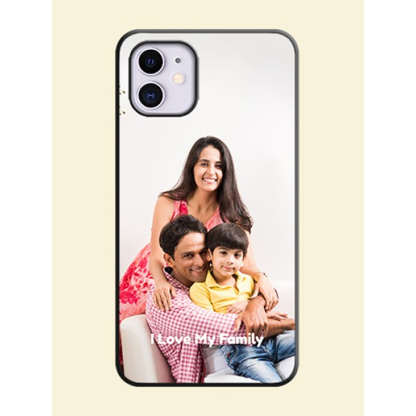 Full Single Pic Upload With Text On Space Black Personalized Soft Matte Phone Covers -Apple Iphone 11 Full Single Pic Upload With Text On Space Black Personalized Soft Matte Phone Covers -Apple Iphone 11
