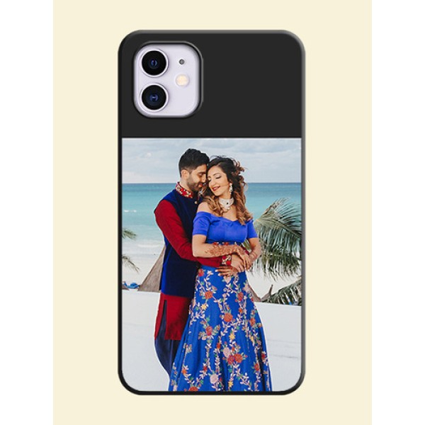 Image Upload With Space Black Color On Custom Soft Matte Mobile Back Cover - iPhone 11 Image Upload With Space Black Color On Custom Soft Matte Mobile Back Cover - iPhone 11