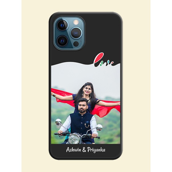 Fall in Love Pattern with Picture on Photo on Space Black Soft Matte Mobile Case - iPhone 12 Pro Max Fall in Love Pattern with Picture on Photo on Space Black Soft Matte Mobile Case - iPhone 12 Pro Max