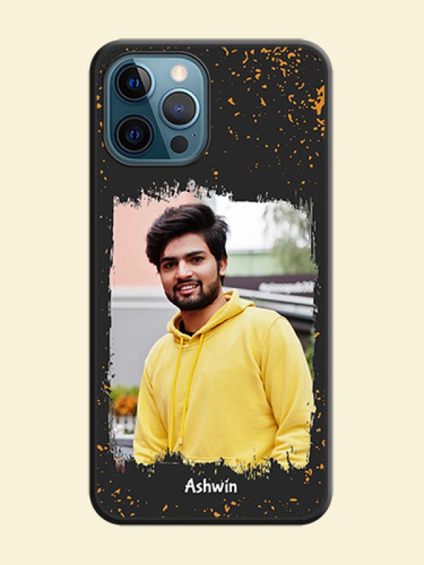 Spray Free Design on Photo on Space Black Soft Matte Phone Cover - iPhone 12 Pro Max