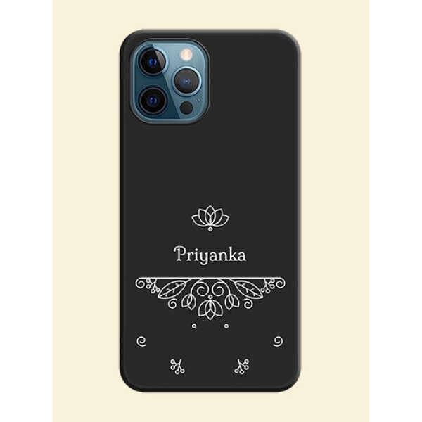 Lotus Garden Custom Text On Space Black Personalized Soft Matte Phone Covers -Apple Iphone 12 Pro Max Lotus Garden Custom Text On Space Black Personalized Soft Matte Phone Covers -Apple Iphone 12 Pro Max