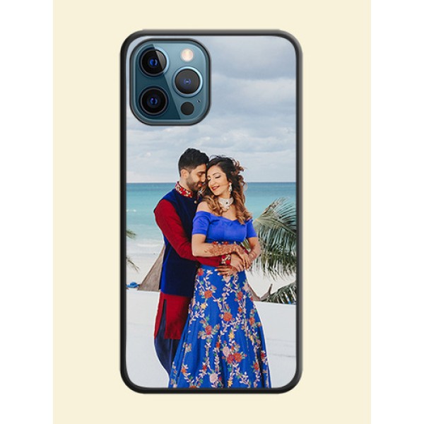 Full Single Pic Upload On Space Black Personalized Soft Matte Phone Covers -Apple Iphone 12 Pro Full Single Pic Upload On Space Black Personalized Soft Matte Phone Covers -Apple Iphone 12 Pro