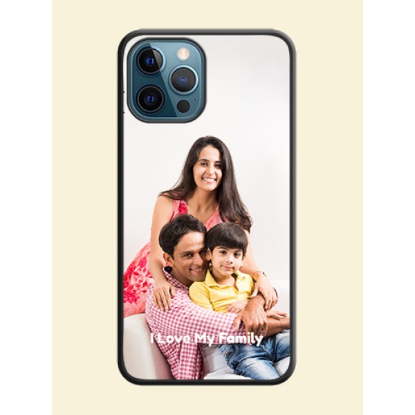Full Single Pic Upload With Text On Space Black Personalized Soft Matte Phone Covers -Apple Iphone 12 Pro Full Single Pic Upload With Text On Space Black Personalized Soft Matte Phone Covers -Apple Iphone 12 Pro