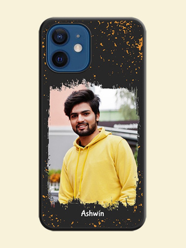 Spray Free Design on Photo on Space Black Soft Matte Phone Cover - iPhone 12