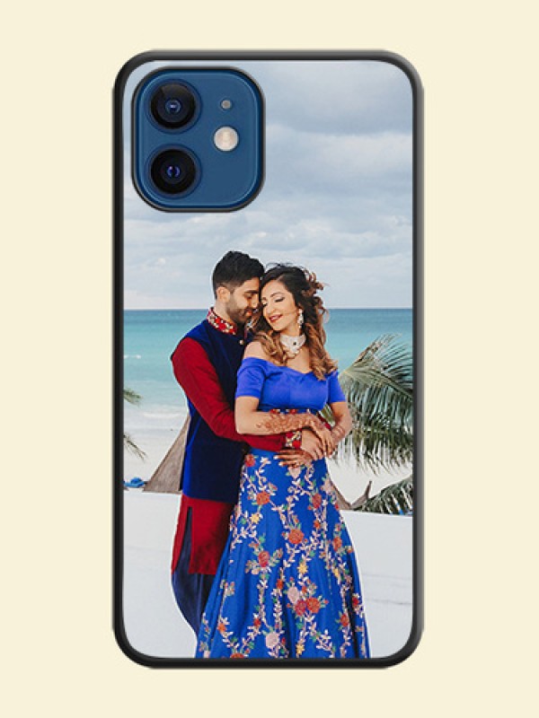 Full Single Pic Upload On Space Black Personalized Soft Matte Phone Covers -Apple Iphone 12