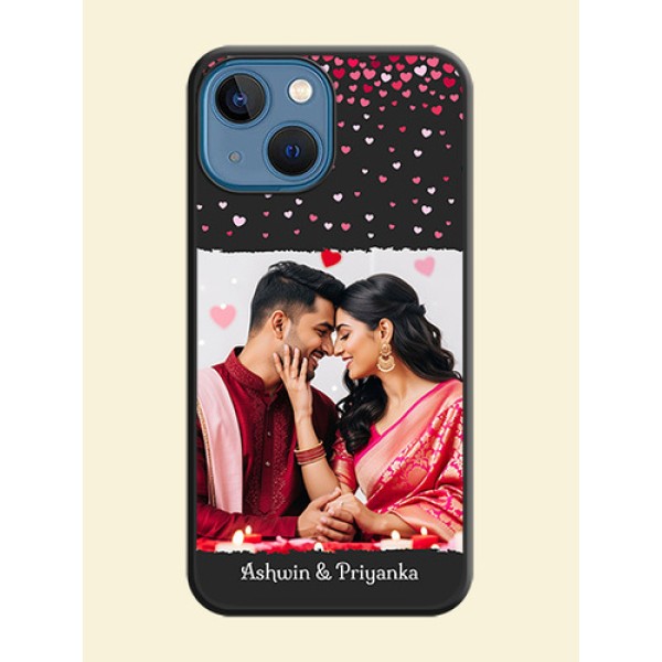 Fall in Love with Your Partner on Photo on Space Black Soft Matte Phone Cover - iPhone 13 Mini Fall in Love with Your Partner on Photo on Space Black Soft Matte Phone Cover - iPhone 13 Mini