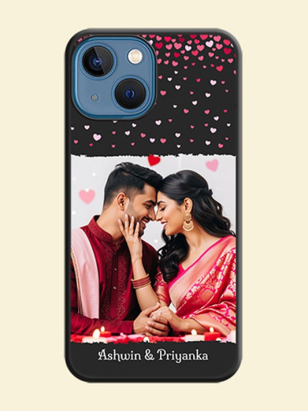 Fall in Love with Your Partner on Photo on Space Black Soft Matte Phone Cover - iPhone 13 Mini