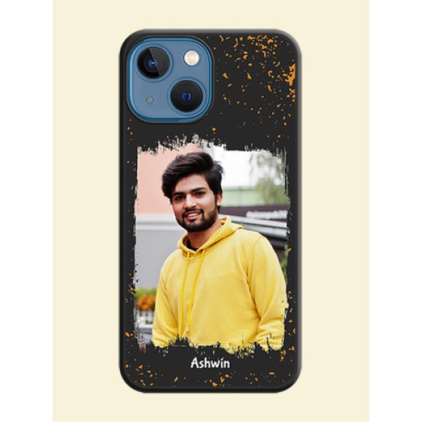 Spray Free Design on Photo on Space Black Soft Matte Phone Cover - iPhone 13 Mini Spray Free Design on Photo on Space Black Soft Matte Phone Cover - iPhone 13 Mini