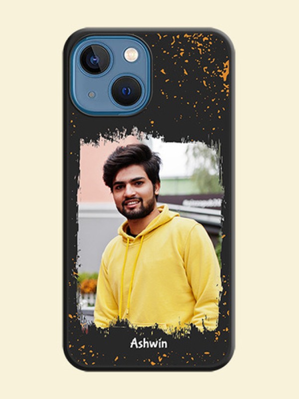 Spray Free Design on Photo on Space Black Soft Matte Phone Cover - iPhone 13 Mini
