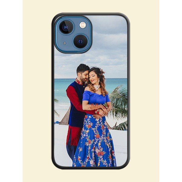 Full Single Pic Upload On Space Black Personalized Soft Matte Phone Covers -Apple Iphone 13 Mini Full Single Pic Upload On Space Black Personalized Soft Matte Phone Covers -Apple Iphone 13 Mini
