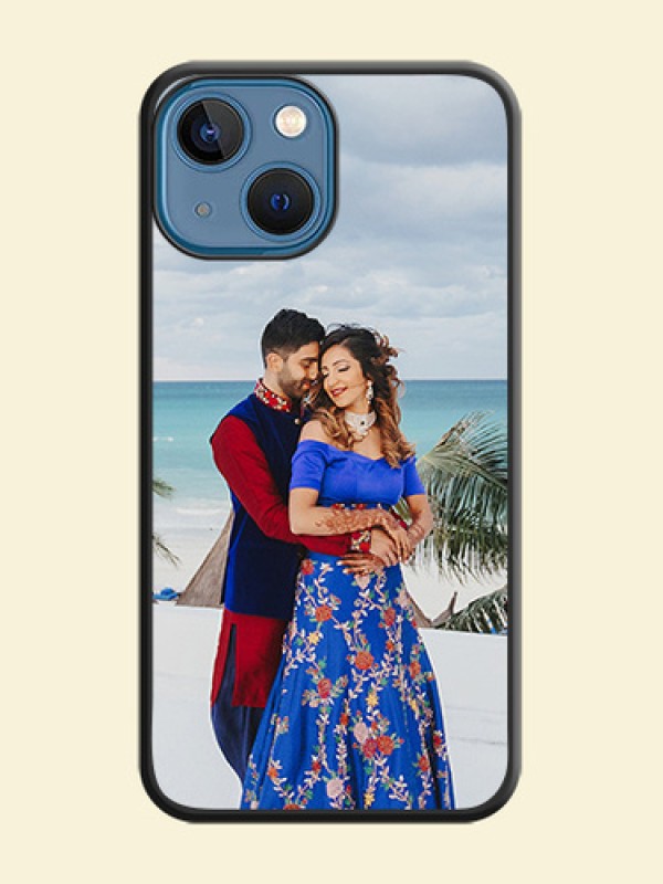 Full Single Pic Upload On Space Black Personalized Soft Matte Phone Covers -Apple Iphone 13 Mini