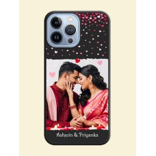 Fall in Love with Your Partner on Photo on Space Black Soft Matte Phone Cover - iPhone 13 Pro Max