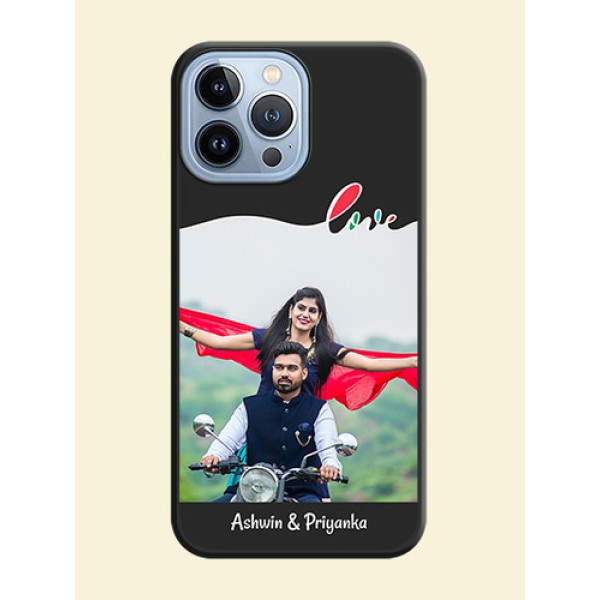 Fall in Love Pattern with Picture on Photo on Space Black Soft Matte Mobile Case - iPhone 13 Pro Max Fall in Love Pattern with Picture on Photo on Space Black Soft Matte Mobile Case - iPhone 13 Pro Max