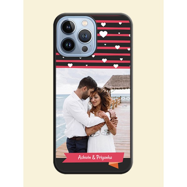 White Color Love Symbols with Pink Lines Pattern on Space Black Custom Soft Matte Phone Cases - iPhone 13 Pro Max White Color Love Symbols with Pink Lines Pattern on Space Black Custom Soft Matte Phone Cases - iPhone 13 Pro Max