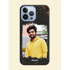 Spray Free Design on Photo on Space Black Soft Matte Phone Cover - iPhone 13 Pro Max
