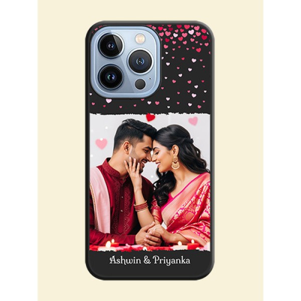 Fall in Love with Your Partner on Photo on Space Black Soft Matte Phone Cover - iPhone 13 Pro Fall in Love with Your Partner on Photo on Space Black Soft Matte Phone Cover - iPhone 13 Pro