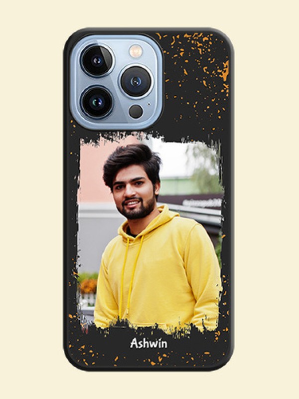 Spray Free Design on Photo on Space Black Soft Matte Phone Cover - iPhone 13 Pro