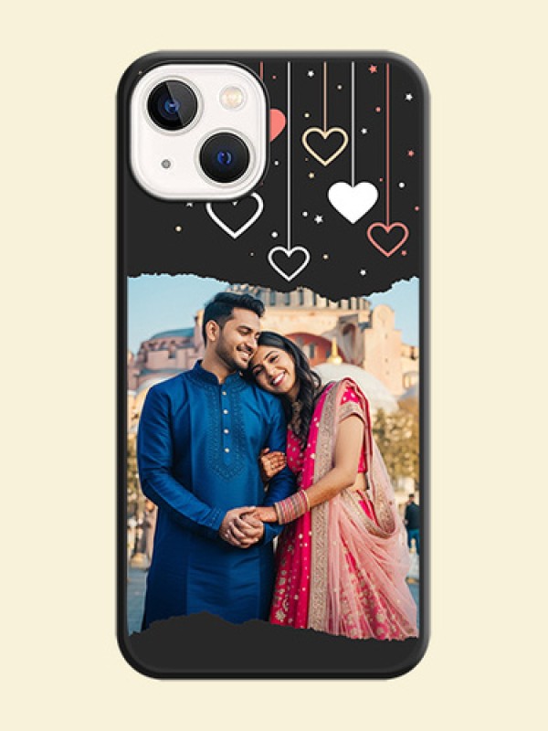 Love Hangings with Splash Wave Picture on Space Black Custom Soft Matte Phone Back Cover - iPhone 13