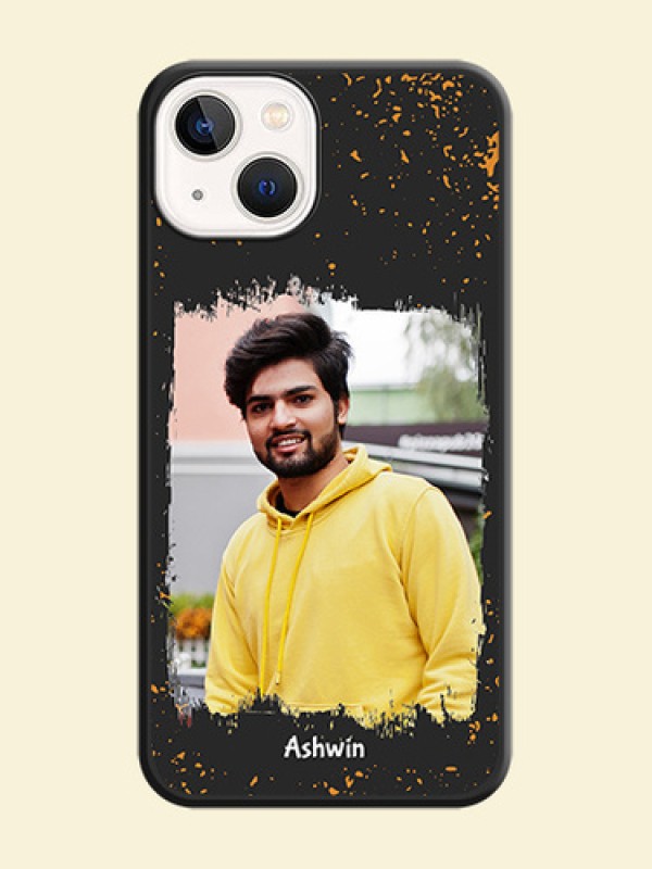 Spray Free Design on Photo on Space Black Soft Matte Phone Cover - iPhone 13