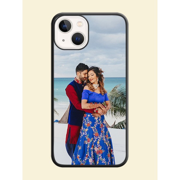 Full Single Pic Upload On Space Black Personalized Soft Matte Phone Covers -Apple Iphone 13 Full Single Pic Upload On Space Black Personalized Soft Matte Phone Covers -Apple Iphone 13