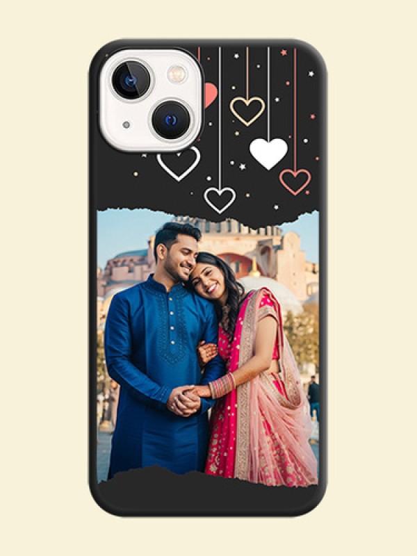 Love Hangings with Splash Wave Picture on Space Black Custom Soft Matte Phone Back Cover - iPhone 14 Plus
