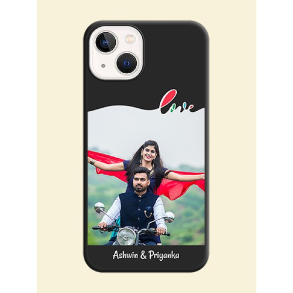 Fall in Love Pattern with Picture on Photo on Space Black Soft Matte Mobile Case - iPhone 14 Plus Fall in Love Pattern with Picture on Photo on Space Black Soft Matte Mobile Case - iPhone 14 Plus