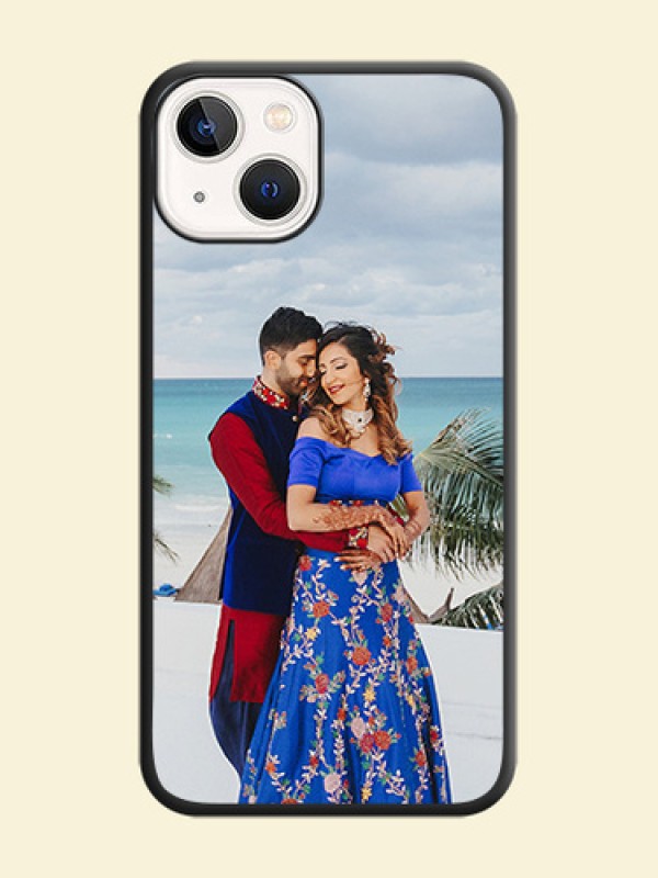 Full Single Pic Upload On Space Black Personalized Soft Matte Phone Covers -Apple Iphone 14 Plus