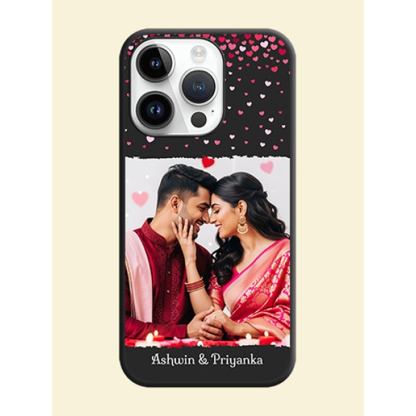 Fall in Love with Your Partner  on Photo on Space Black Soft Matte Phone Cover - iPhone 14 Pro Max