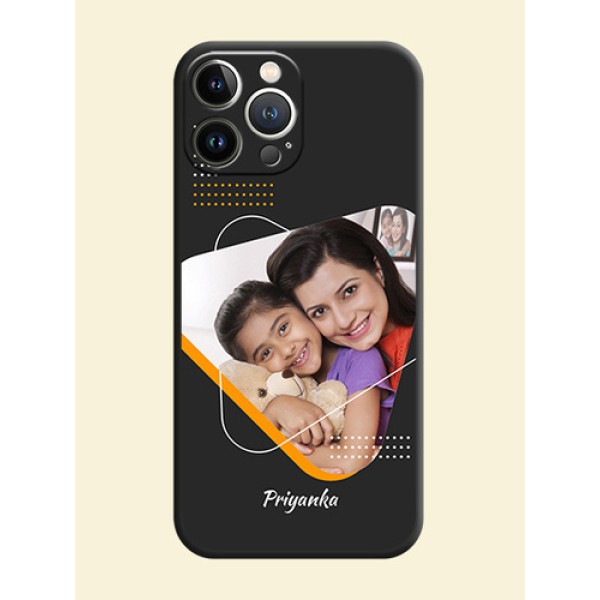 Yellow Triangle - Photo on Space Black Soft Matte Phone Cover - iPhone 15 Pro Max Yellow Triangle - Photo on Space Black Soft Matte Phone Cover - iPhone 15 Pro Max