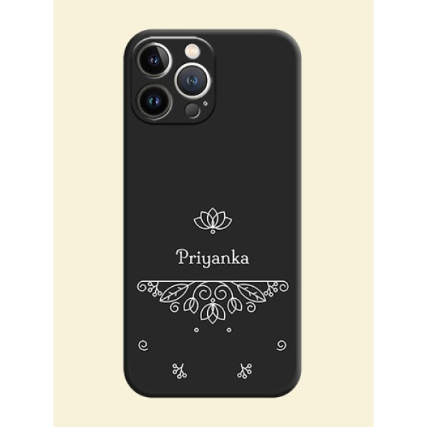 Lotus Garden Custom Text On Space Black Personalized Soft Matte Phone Covers - iPhone 15 Pro Max Lotus Garden Custom Text On Space Black Personalized Soft Matte Phone Covers - iPhone 15 Pro Max