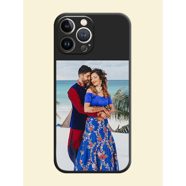 Image Upload With Space Black Color On Custom Soft Matte Mobile Back Cover - iPhone 15 Pro Max Image Upload With Space Black Color On Custom Soft Matte Mobile Back Cover - iPhone 15 Pro Max