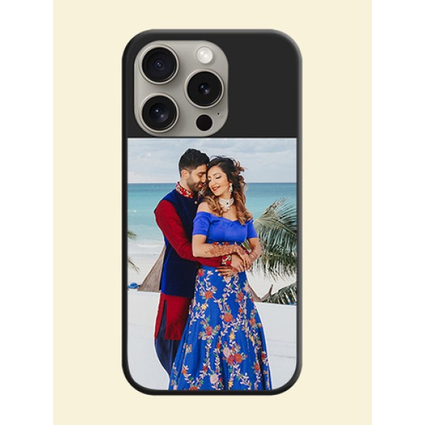Image Upload With Space Black Color On Custom Soft Matte Mobile Back Cover - iPhone 15 Pro Image Upload With Space Black Color On Custom Soft Matte Mobile Back Cover - iPhone 15 Pro