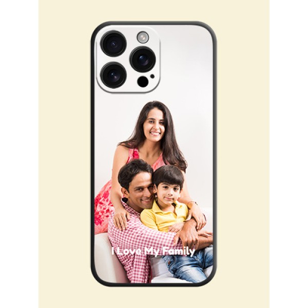 Full Single Pic Upload With Text On Space Black Custom Soft Matte Mobile Back Cover - iPhone 16 Pro Max Full Single Pic Upload With Text On Space Black Custom Soft Matte Mobile Back Cover - iPhone 16 Pro Max