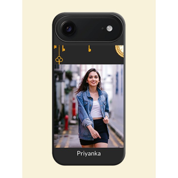 Decorative Design with Text On Space Black Custom Soft Matte Mobile Back Cover - Apple iPhone 17 Air