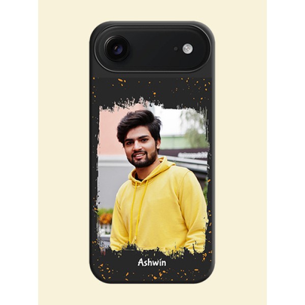 Spray Free Design on Photo On Space Black Custom Soft Matte Mobile Back Cover - Apple iPhone 17 Air Spray Free Design on Photo On Space Black Custom Soft Matte Mobile Back Cover - Apple iPhone 17 Air