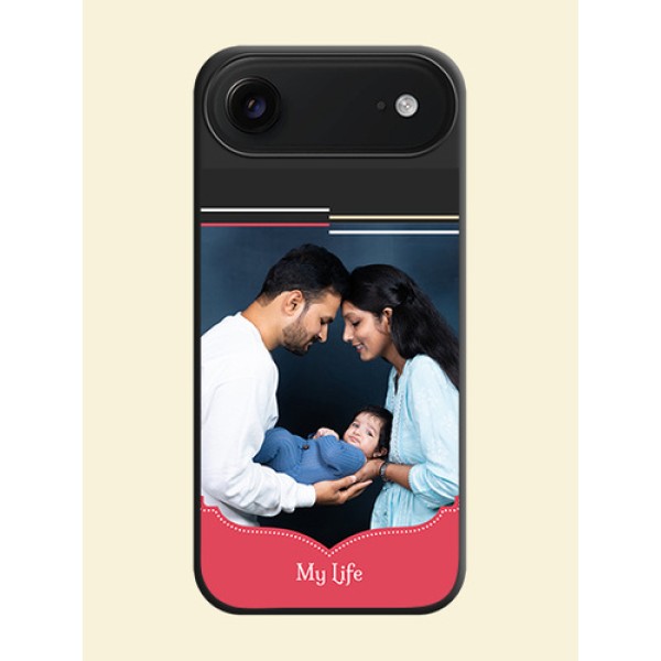 Classic Plain Design with Name On Space Black Custom Soft Matte Mobile Back Cover - Apple iPhone 17 Air Classic Plain Design with Name On Space Black Custom Soft Matte Mobile Back Cover - Apple iPhone 17 Air