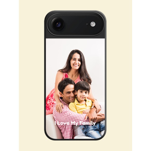 Full Single Pic Upload With Text On Space Black Custom Soft Matte Mobile Back Cover - Apple iPhone 17 Air Full Single Pic Upload With Text On Space Black Custom Soft Matte Mobile Back Cover - Apple iPhone 17 Air