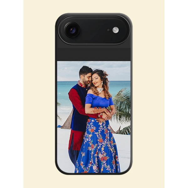 Image Upload With Space Black Color On Custom Soft Matte Mobile Back Cover - iPhone 17 Air Image Upload With Space Black Color On Custom Soft Matte Mobile Back Cover - iPhone 17 Air