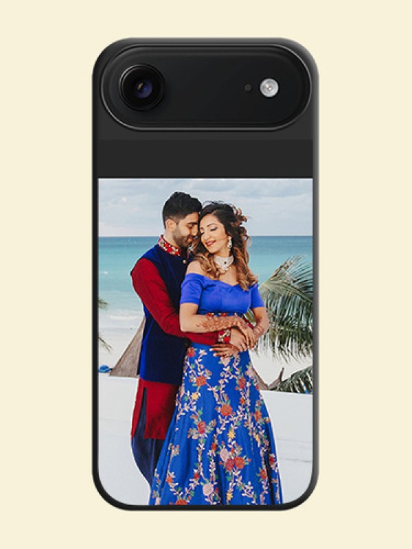Image Upload With Space Black Color On Custom Soft Matte Mobile Back Cover - iPhone 17 Air