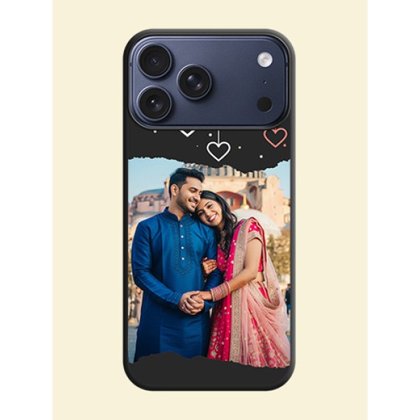 Love Hangings with Splash Wave Picture On Space Black Custom Soft Matte Mobile Back Cover - Apple iPhone 17 Pro Max Love Hangings with Splash Wave Picture On Space Black Custom Soft Matte Mobile Back Cover - Apple iPhone 17 Pro Max