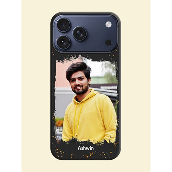 Spray Free Design on Photo On Space Black Custom Soft Matte Mobile Back Cover - Apple iPhone 17 Pro Max Spray Free Design on Photo On Space Black Custom Soft Matte Mobile Back Cover - Apple iPhone 17 Pro Max
