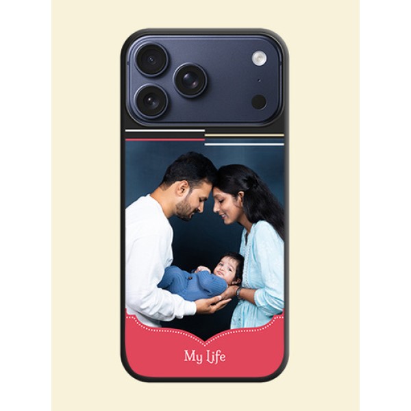 Classic Plain Design with Name On Space Black Custom Soft Matte Mobile Back Cover - Apple iPhone 17 Pro Max Classic Plain Design with Name On Space Black Custom Soft Matte Mobile Back Cover - Apple iPhone 17 Pro Max