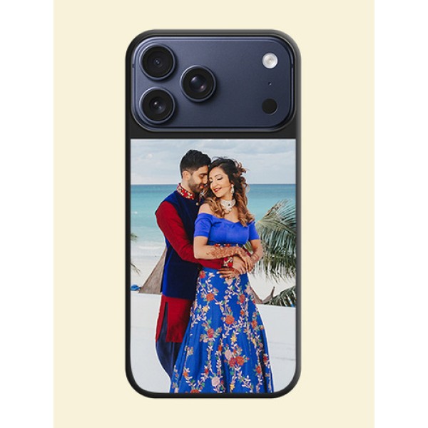 Image Upload With Space Black Color On Custom Soft Matte Mobile Back Cover - Apple iPhone 17 Pro Max Image Upload With Space Black Color On Custom Soft Matte Mobile Back Cover - Apple iPhone 17 Pro Max